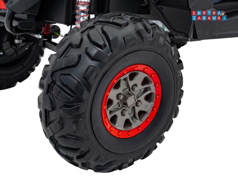UTV-MX 2000n buggy na akumulator - biały, 4x75W 24V/7Ah, EVA, LED, ekoskóra, USB, MP3 [XMX-603B]