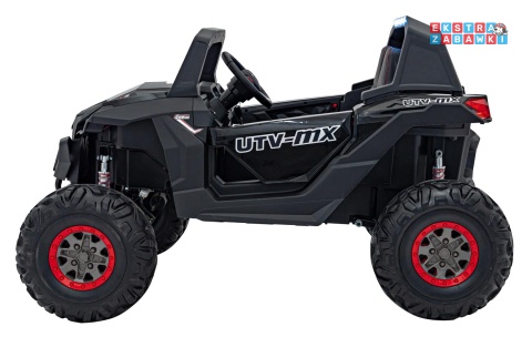 UTV-MX 2000n buggy na akumulator - czarny, 4x75W 24V/7Ah, EVA, LED, ekoskóra, USB, MP3 [XMX-603B]