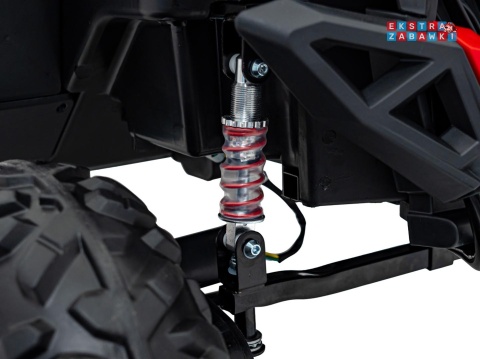 UTV-MX 2000n buggy na akumulator - czarny, 4x75W 24V/7Ah, EVA, LED, ekoskóra, USB, MP3 [XMX-603B]