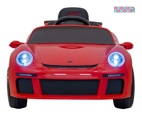 RUF CTR3 na akumulator - czerwony, 2x35W 12V/9Ah, ekoskóra, EVA, pilot, pasy, panel muzyczny [BRD-2188]
