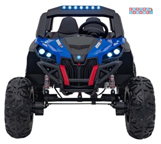 UTV-MX 2000n buggy na akumulator - niebieski, 4x75W 24V/7Ah, EVA, LED, ekoskóra, USB, MP3 [XMX-603B]