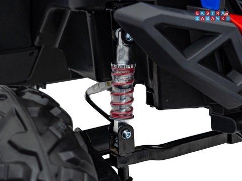 UTV-MX 2000n buggy na akumulator - niebieski, 4x75W 24V/7Ah, EVA, LED, ekoskóra, USB, MP3 [XMX-603B]