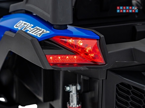 UTV-MX 2000n buggy na akumulator - niebieski, 4x75W 24V/7Ah, EVA, LED, ekoskóra, USB, MP3 [XMX-603B]