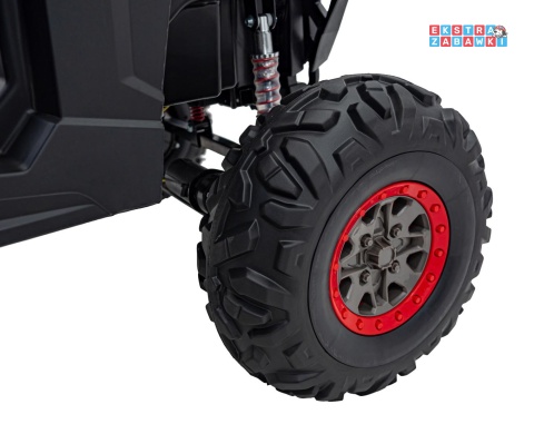 UTV-MX 2000n buggy na akumulator - niebieski, 4x75W 24V/7Ah, EVA, LED, ekoskóra, USB, MP3 [XMX-603B]
