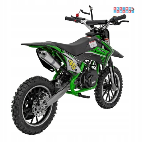 [outlet] Motocykl spalinowy Renegade 50R - zielony, 49CC, do 70 kg, 40 km/h, pompowane koła, kluczyk [DB709]