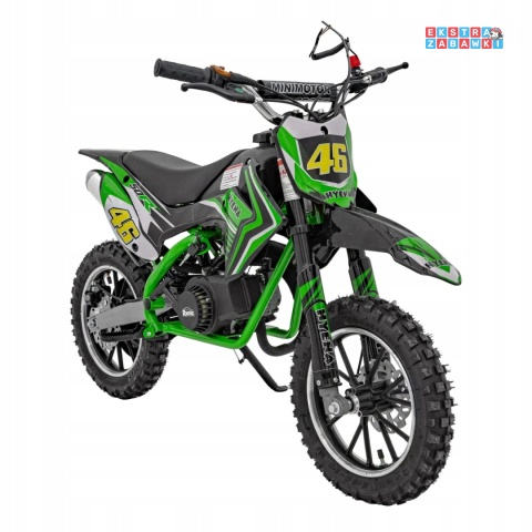 [outlet] Motocykl spalinowy Renegade 50R - zielony, 49CC, do 70 kg, 40 km/h, pompowane koła, kluczyk [DB709]