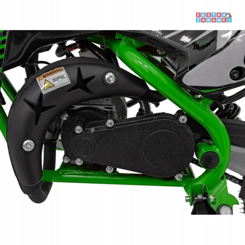 [outlet] Motocykl spalinowy Renegade 50R - zielony, 49CC, do 70 kg, 40 km/h, pompowane koła, kluczyk [DB709]