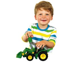 John Deere traktor na lawecie z narzędziami Klein