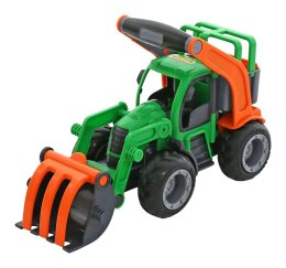 WADER Traktor Koparka z Łyżką Gumowe Koła