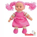 SIMBA Lalka Pyzatka w Sukience Ciemno Różowej