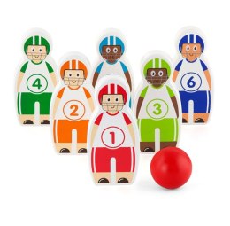 Drewniana Gra Zręcznościowa Kręgle Piłkarzyki Baseball Viga Toys