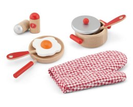 Zestaw śniadaniowy do kuchni Drewniany od Viga Toys