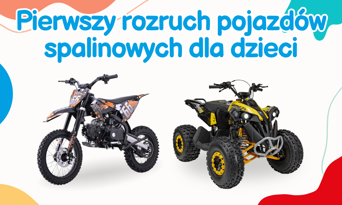 Pierwszy rozruch pojazdów spalinowych dla dzieci