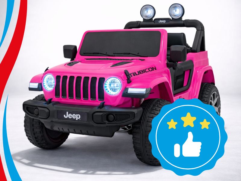  R&oacute;żowy Jeep Wrangler Rubicon na akumulator dla dziewczynki
