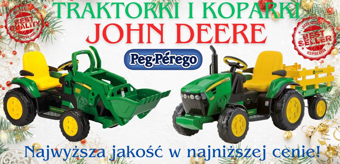 Traktor koparka Jon Deere Peg Perego